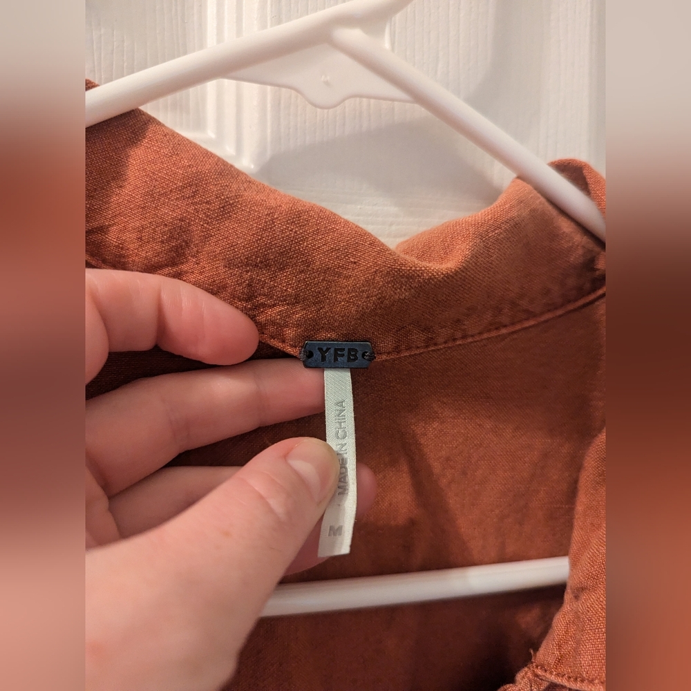 Young Fabulous & Broke YFB Raw Edge Romper Paprika ( M ) - Picture 2 of 14